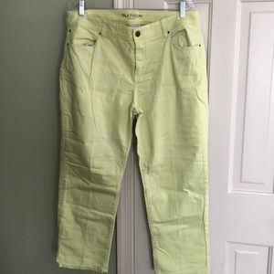 Chico’s sz 2.5  light green jeans